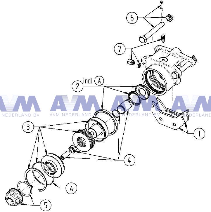 Federspeichter Gleitsattel 14145 Kessler