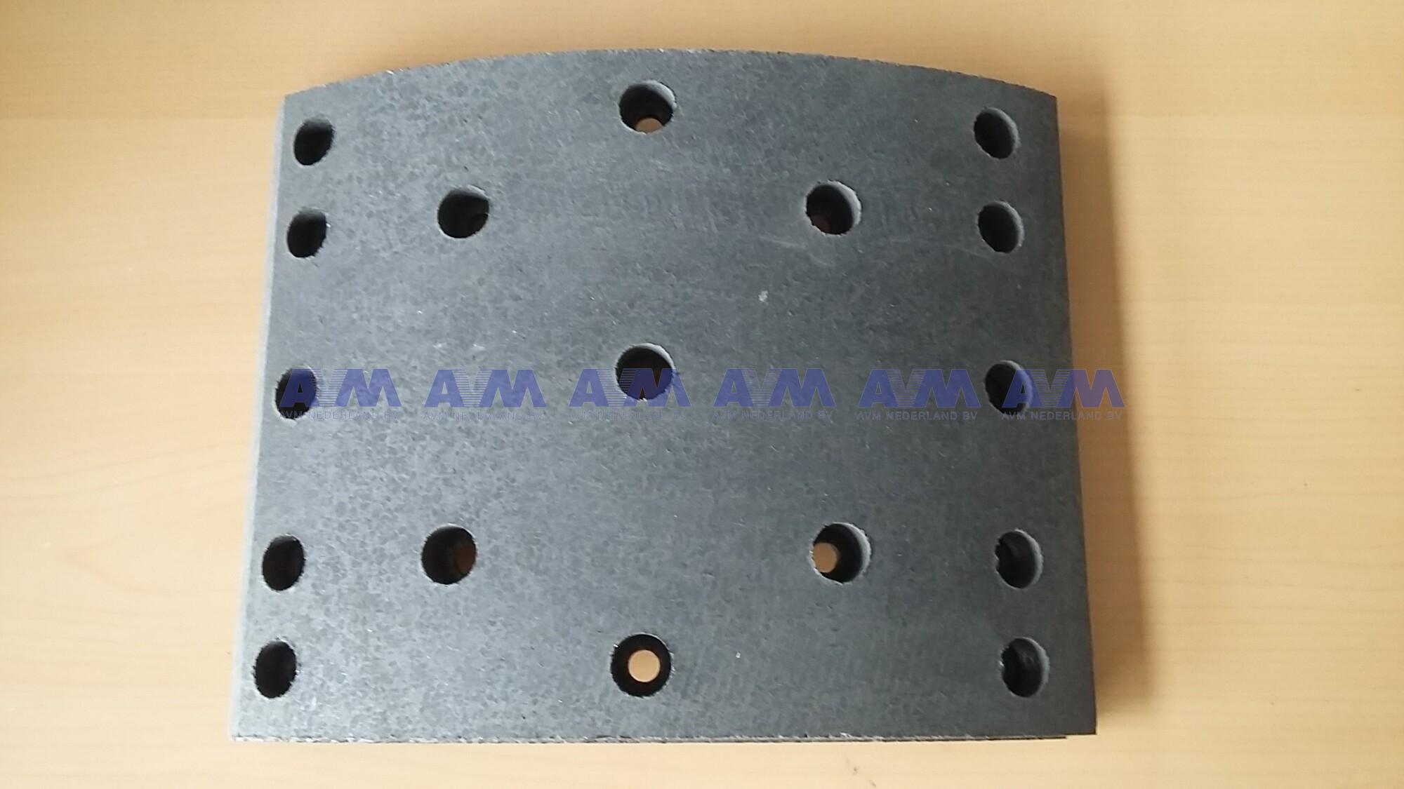 Brake lining 500x200 mm - 17 Holes Beral 1549