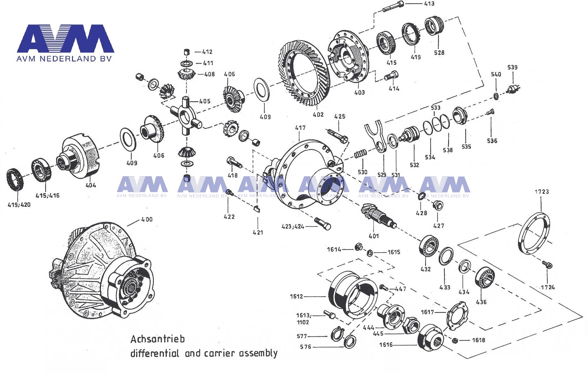 Achsantrieb D91P489 Kessler