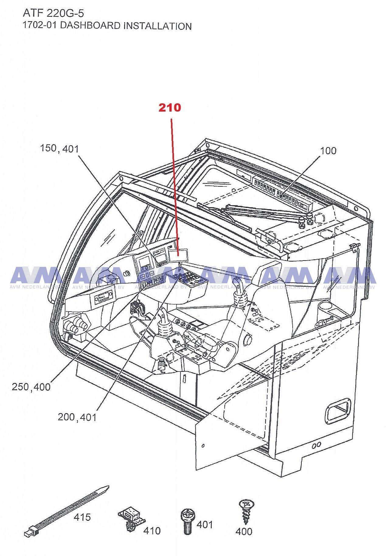 7" Display Installation set CJ-7610 CLARION