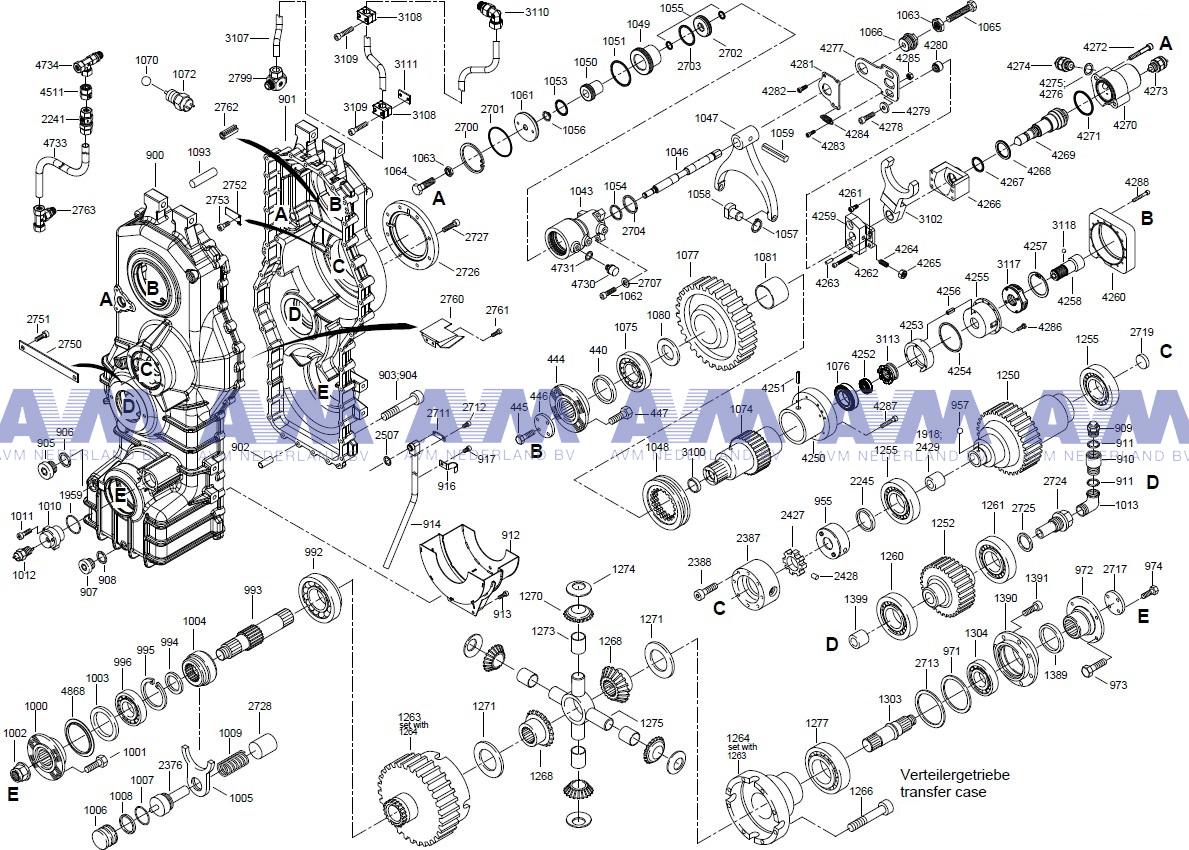 Verteilergetriebe 11007068 LIEBHERR